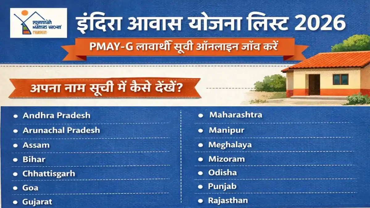 Indira Awas Yojana List 2026 - इंदिरा आवास योजना लिस्ट 2026 कैसे चेक करें