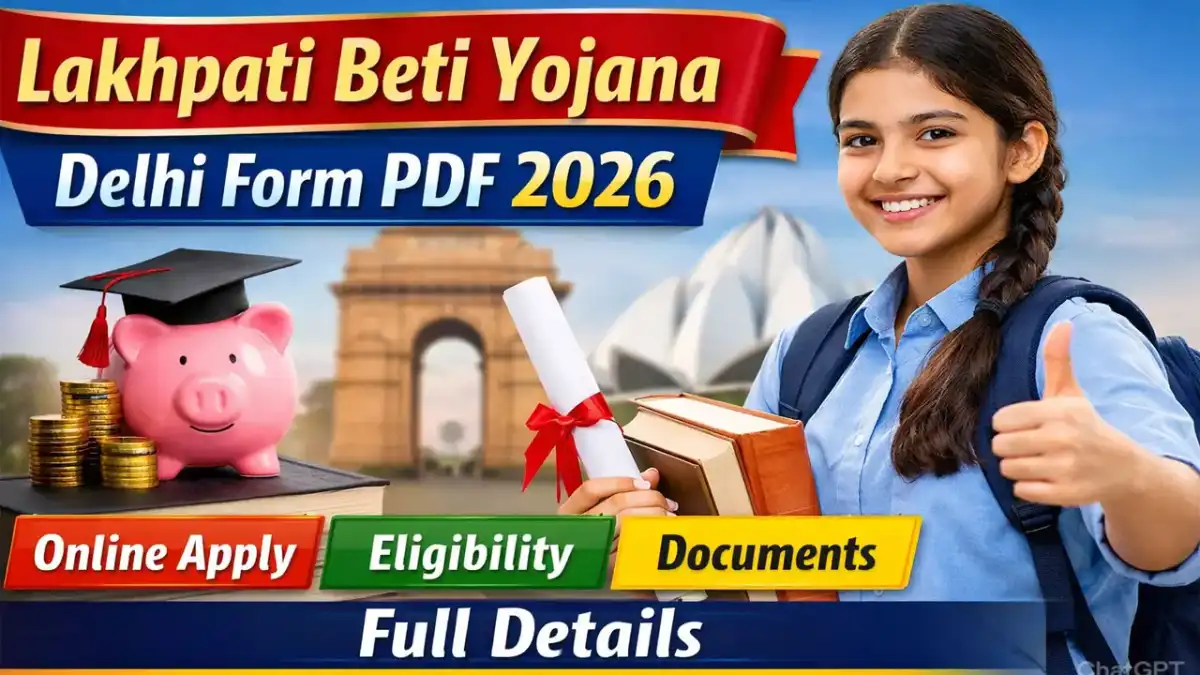 Lakhpati Beti Yojana Delhi Form PDF 2026 - Online Apply - Eligibility & Documents Full Details